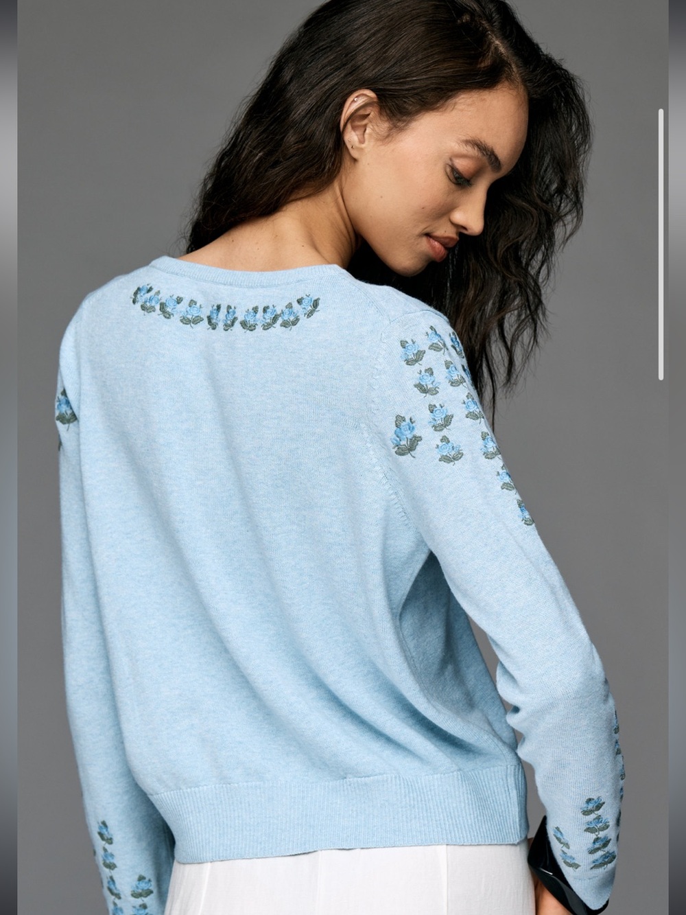 Anthropologie Juliet Embroidered Cardigan - Picture 2 of 7